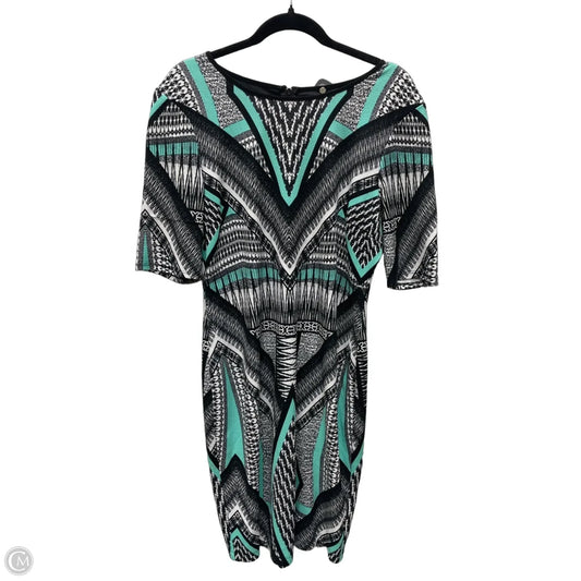 Dress Casual Short By Bisou Bisou In Black & Green, Size: Xl