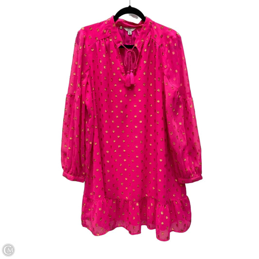 Dress Party Short By Crown And Ivy In Gold & Pink, Size: L