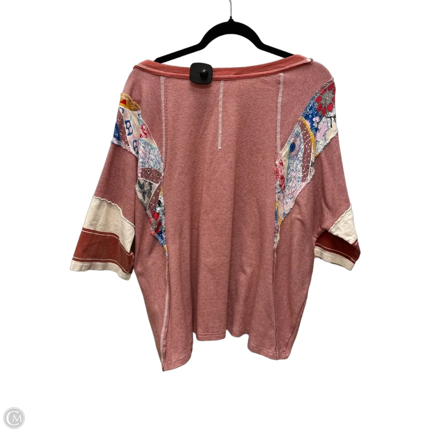 Top Short Sleeve By Easel In Orange, Size: S