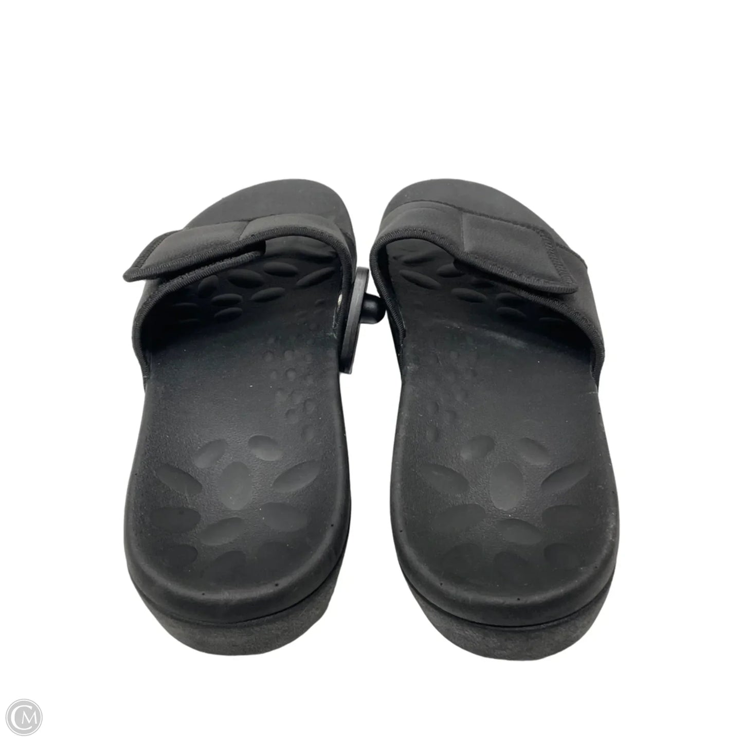 Sandals Flats By Clothes Mentor In Black, Size: 9.5