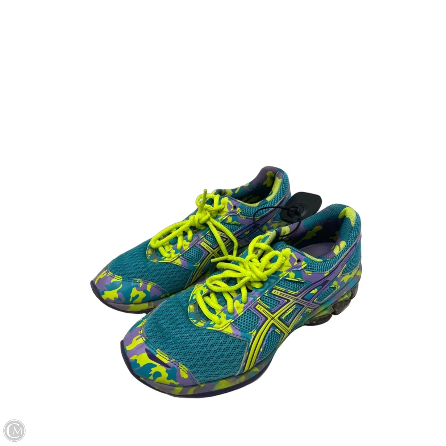 Shoes Athletic By Asics In Green & Purple, Size: 7