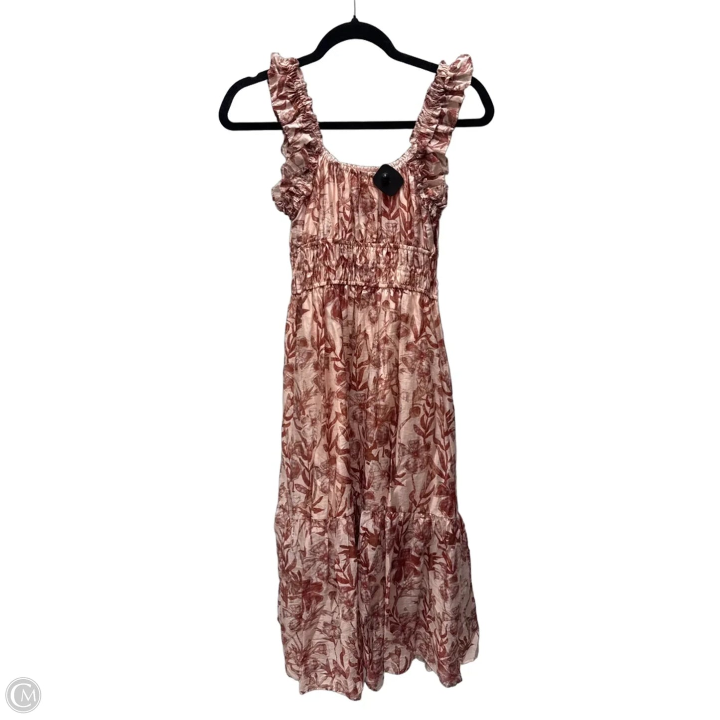 Dress Casual Midi By Melloday In Floral Print, Size: Xs