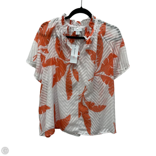 Top Short Sleeve By Liz Claiborne In Floral Print, Size: 2x