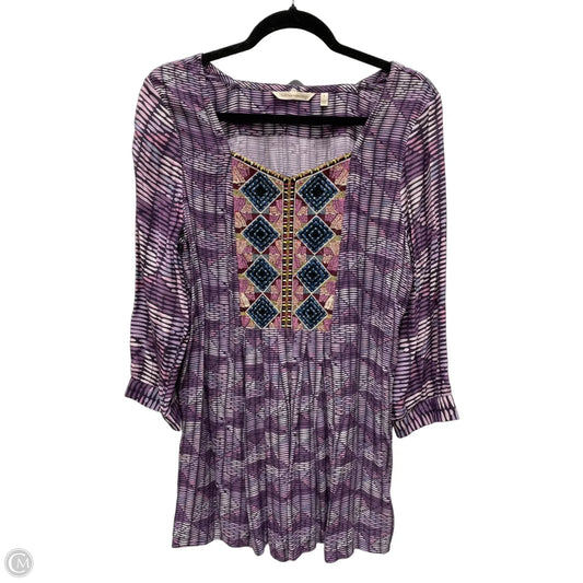 Tunic Long Sleeve By Soft Surroundings In Purple, Size: S