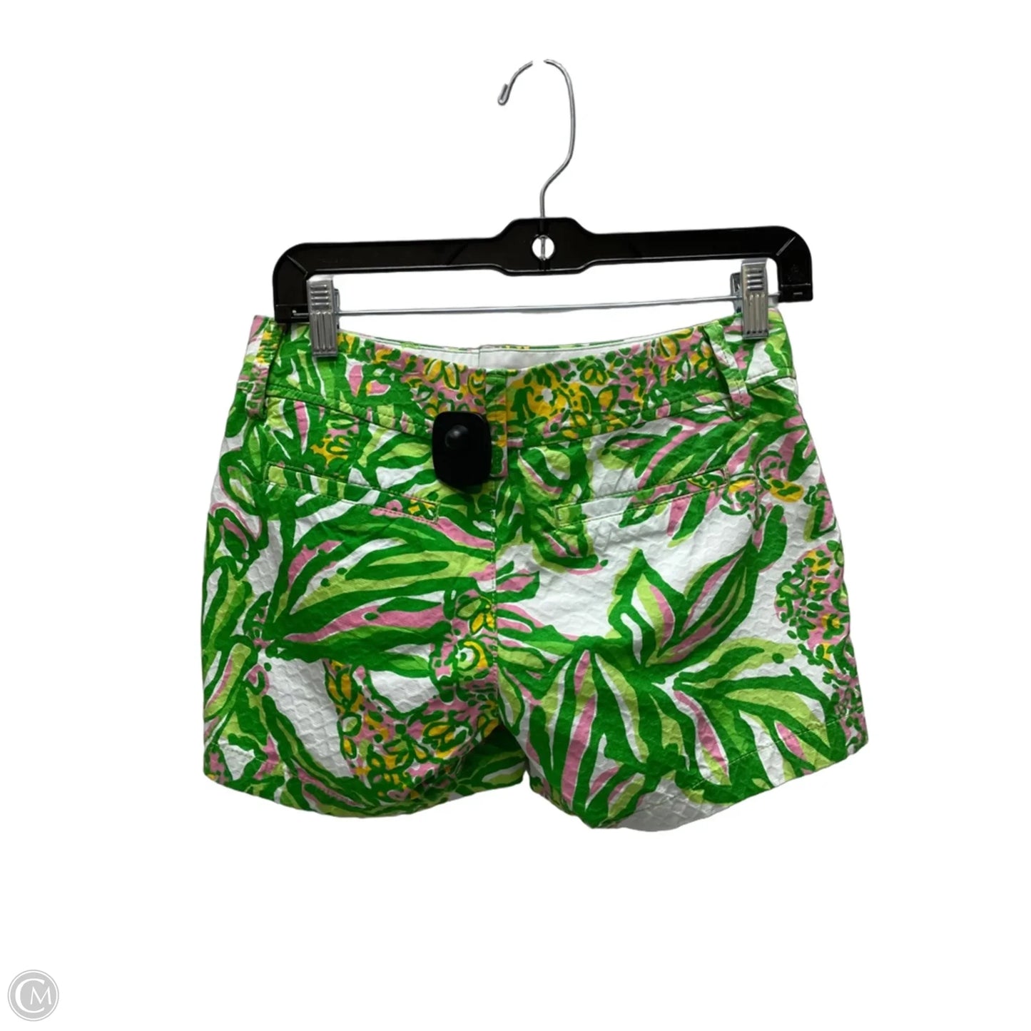 Shorts Designer By Lilly Pulitzer In Green & Pink, Size: 0