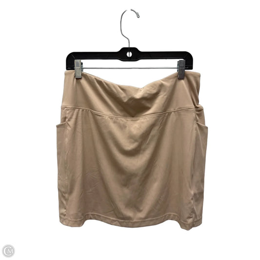 Athletic Skort By Clothes Mentor In Tan, Size: Xl