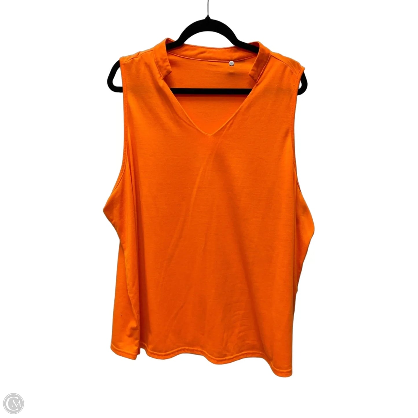 Top Sleeveless By Clothes Mentor In Orange, Size: 3x