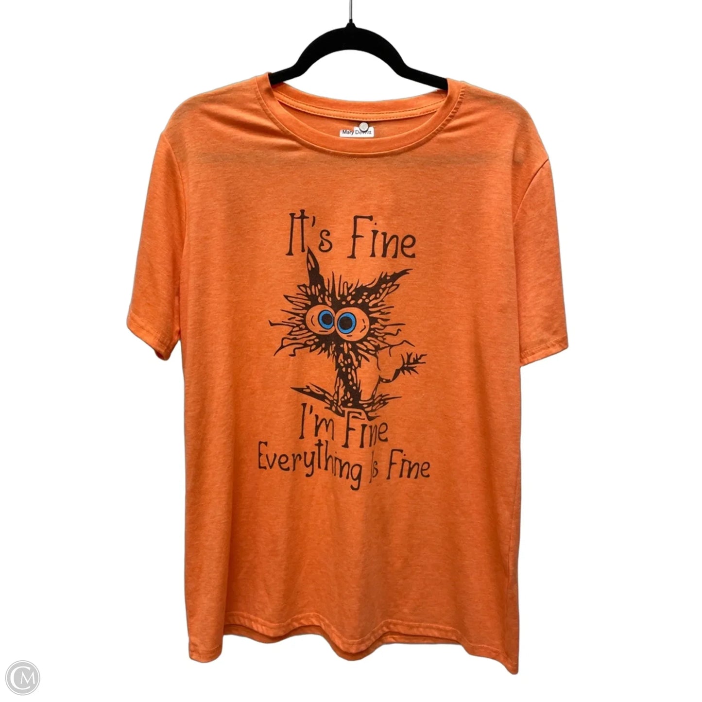 Top Short Sleeve By Clothes Mentor In Orange, Size: L