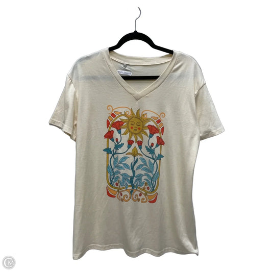 Top Short Sleeve By Clothes Mentor In Yellow, Size: L