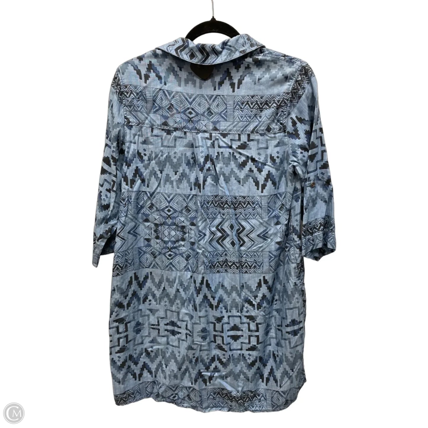 Tunic Short Sleeve By Soft Surroundings In Geometric Pattern, Size: S