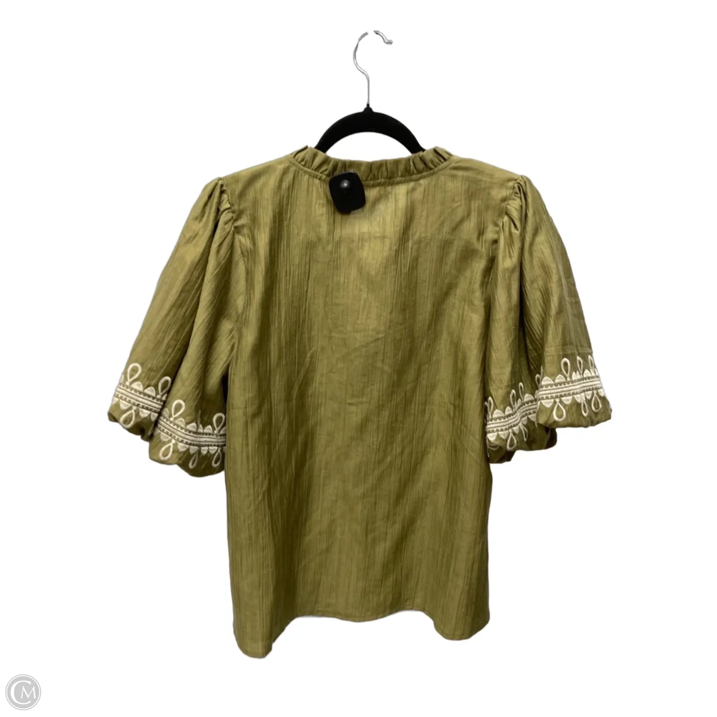 Top Short Sleeve By Oddi In Green, Size: M