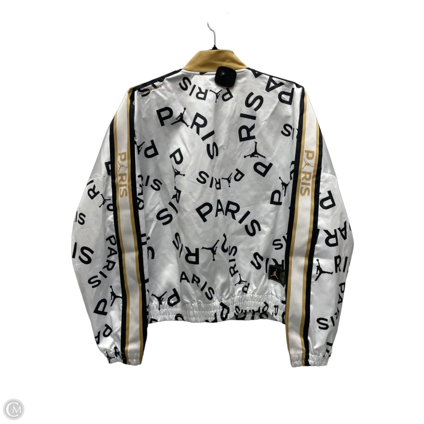 Jacket Luxury Designer By Jordan In Tan & White, Size: M