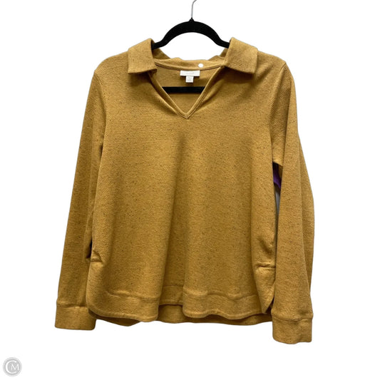 Top Long Sleeve By Pure Jill In Gold, Size: Sp