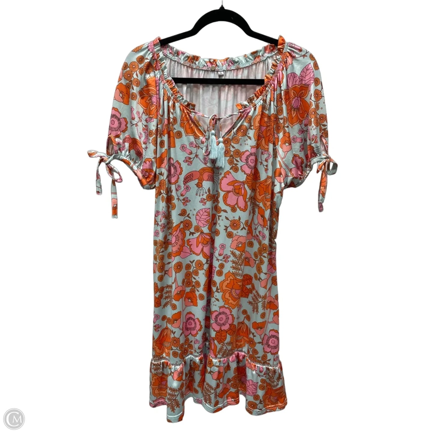 Dress Casual Short By Clothes Mentor In Floral Print, Size: Xl