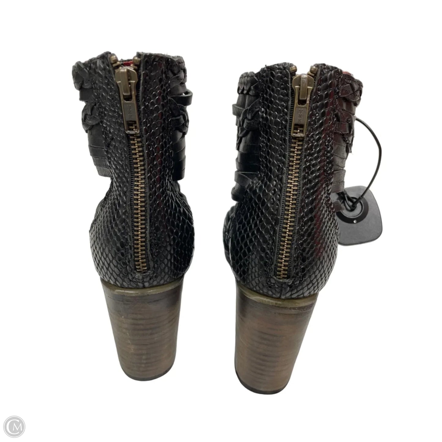 Sandals Heels Block By Freebird In Black, Size: 10