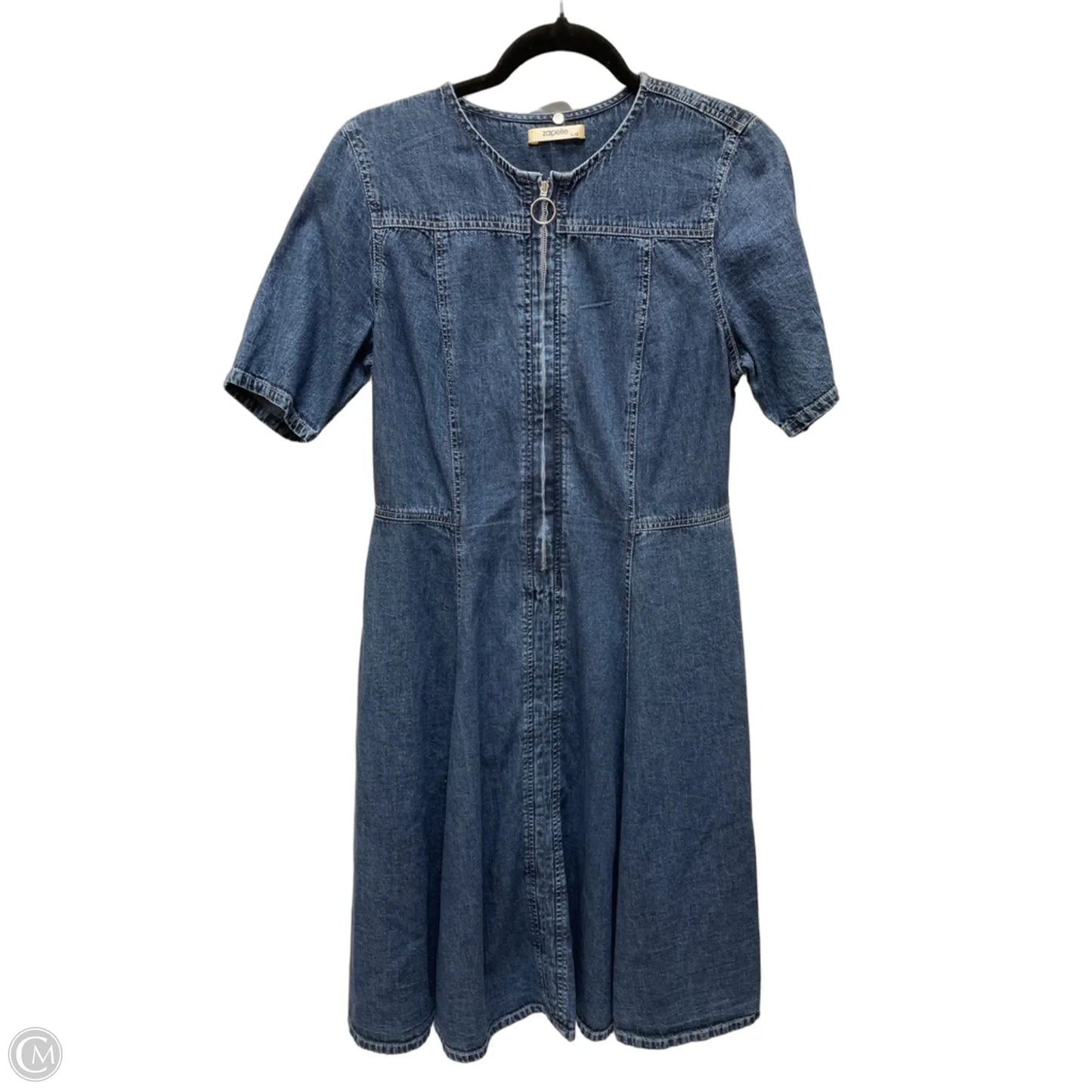Dress Casual Short By Clothes Mentor In Blue Denim, Size: L