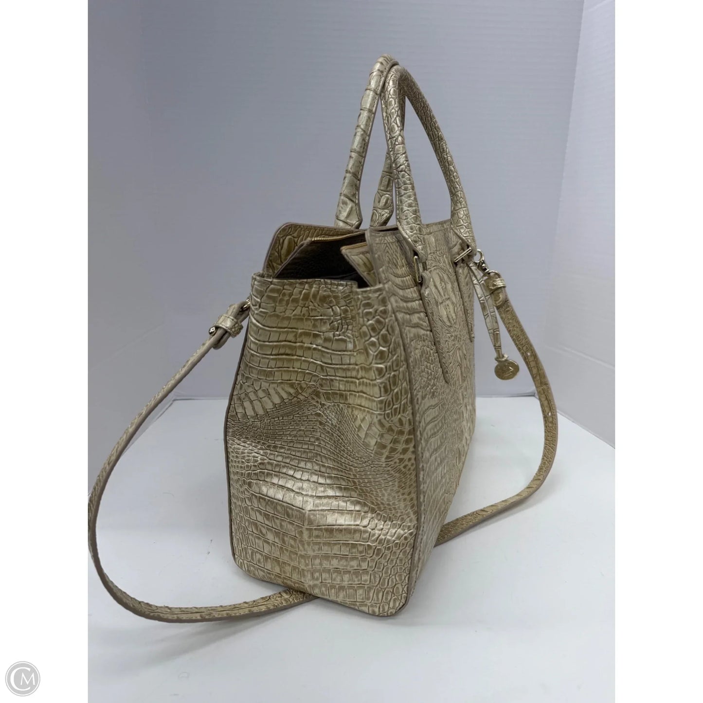 Handbag Designer By Brahmin, Size: Large