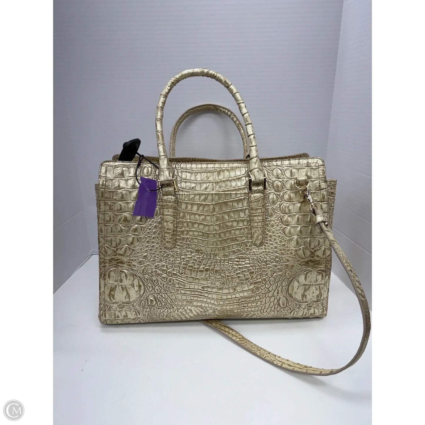 Handbag Designer By Brahmin, Size: Large