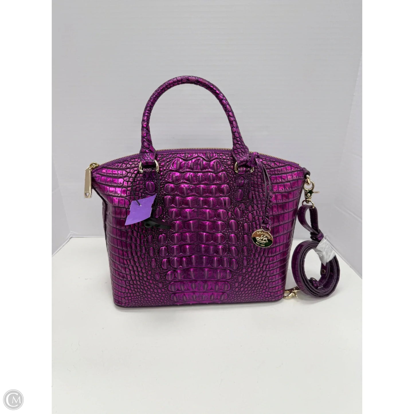 Handbag Designer By Brahmin, Size: Large