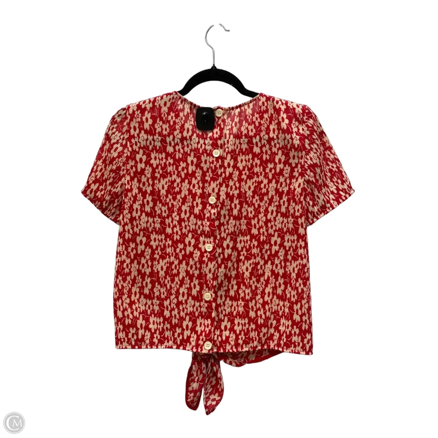 Top Short Sleeve By Madewell In Floral Print, Size: Xs
