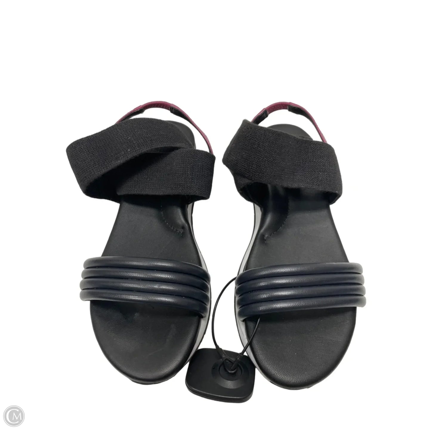 Sandals Heels Platform By Donald Pliner In Black & White, Size: 9