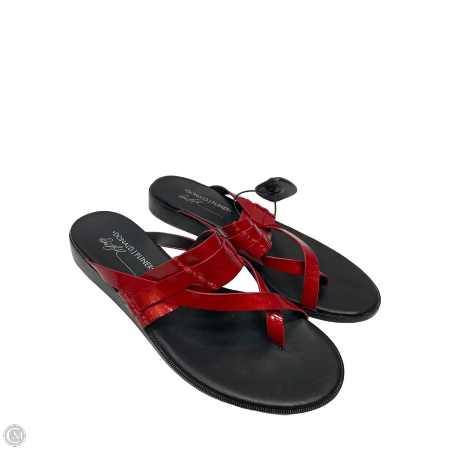 Sandals Flats By Donald Pliner In Red, Size: 9