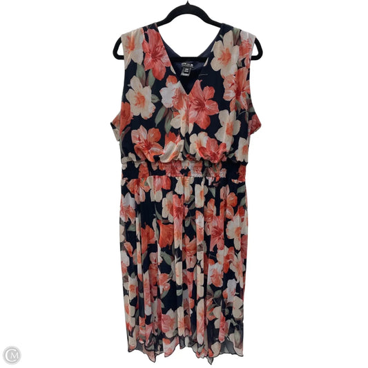 Dress Casual Short By Kate And Lily In Floral Print, Size: 2x