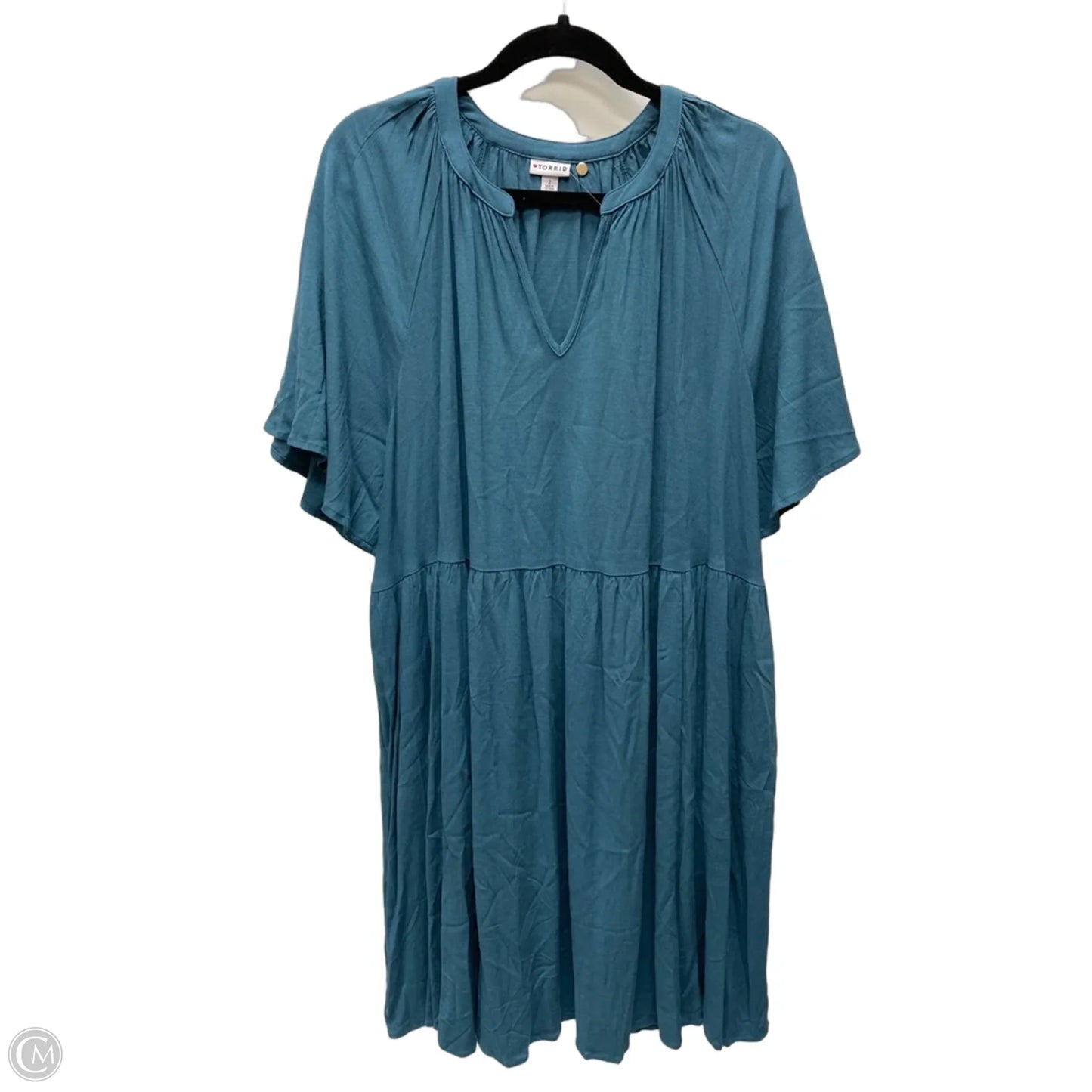 Dress Casual Short By Torrid In Teal, Size: 2x