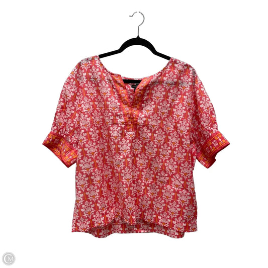 Top Short Sleeve By Talbots In Multi-colored, Size: L