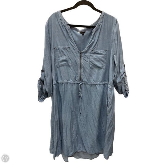 Dress Casual Short By Torrid In Blue Denim, Size: 3x