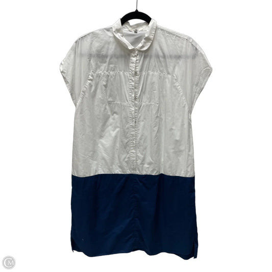 Dress Casual Short By Madewell In Blue & White, Size: L