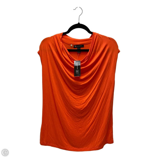 Top Sleeveless By Inc In Orange, Size: M