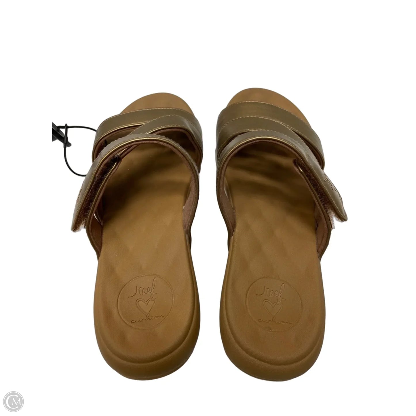 Sandals Flats By Reef In Gold, Size: 8
