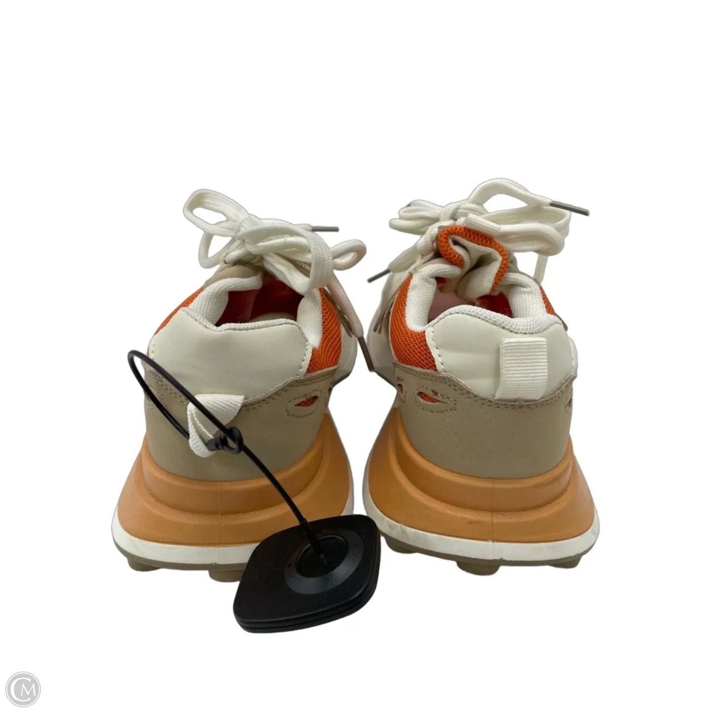 Shoes Sneakers By Clothes Mentor In Cream & Orange, Size: 9