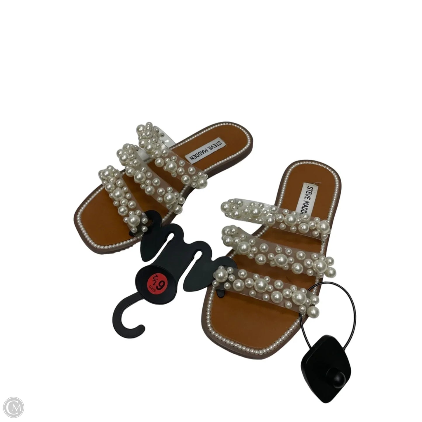 Sandals Flats By Steve Madden In Clear, Size: 6.5