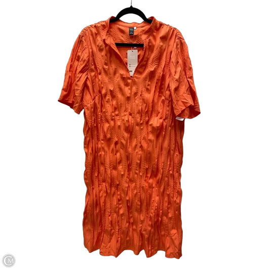 Dress Casual Short By Emery Rose In Orange, Size: 3x
