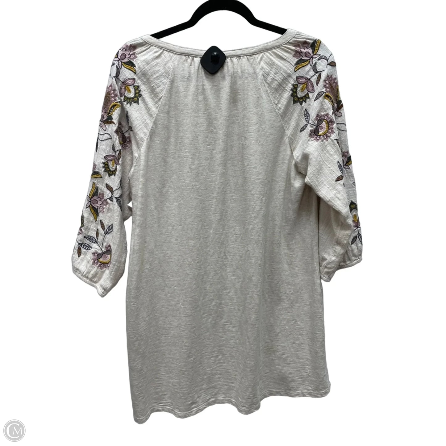 Tunic Short Sleeve By J. Jill In Tan, Size: M