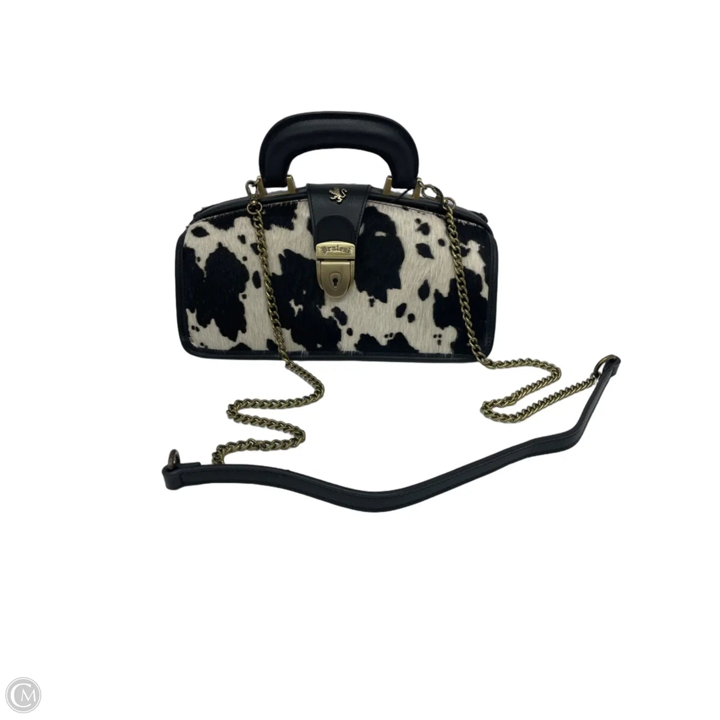 Handbag Leather By Cma, Size: Medium