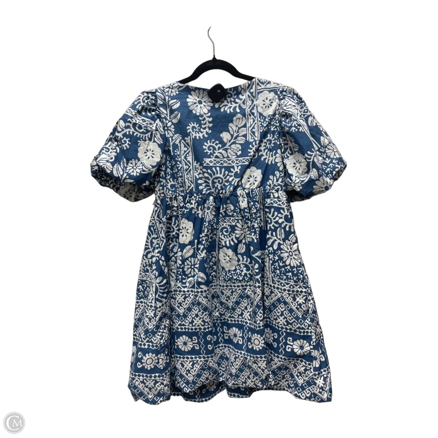Dress Casual Short By Cma In Blue & White, Size: L