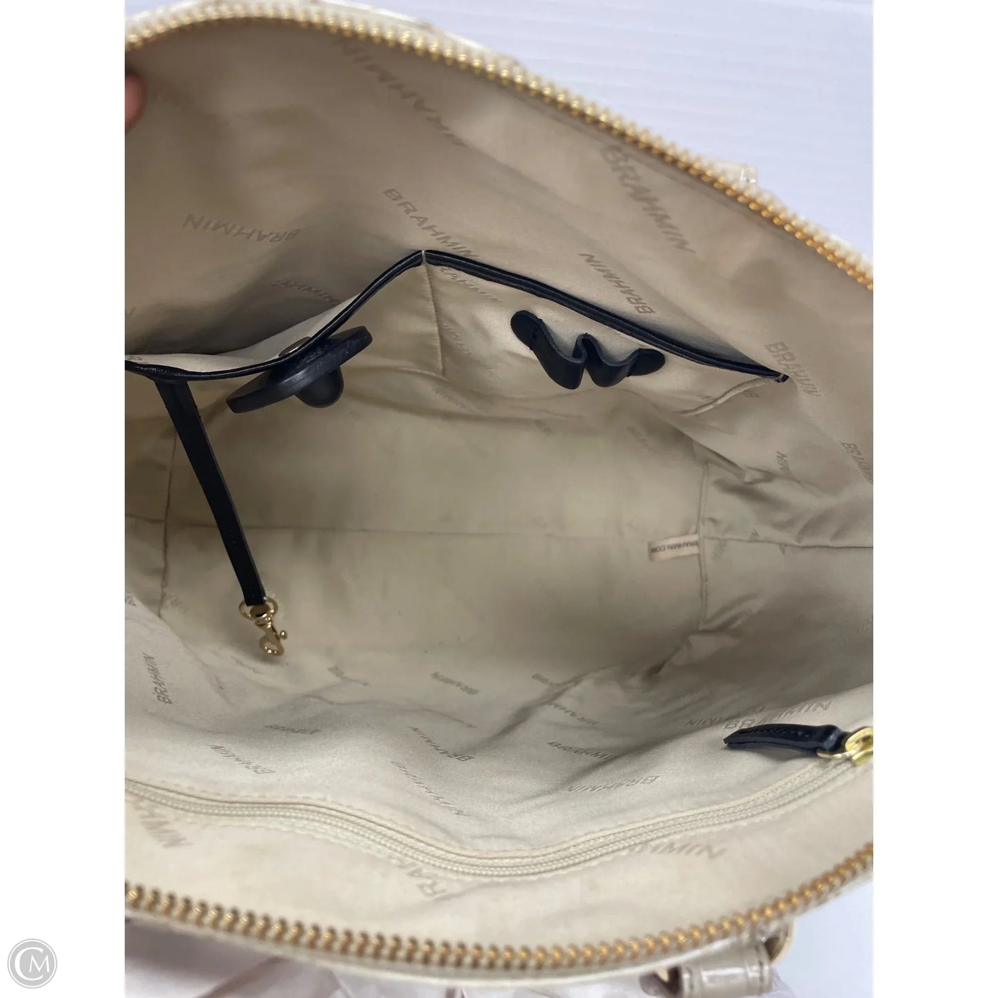 Handbag Designer By Brahmin, Size: Large