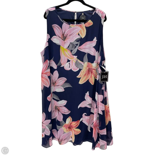 Dress Casual Short By Jessica Howard In Floral Print, Size: 3x