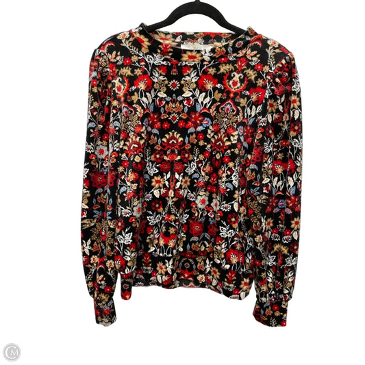 Top Long Sleeve By Loft In Floral Print, Size: Xs