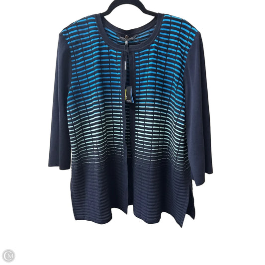 Cardigan By Ming Wang In Geometric Pattern, Size: 2x