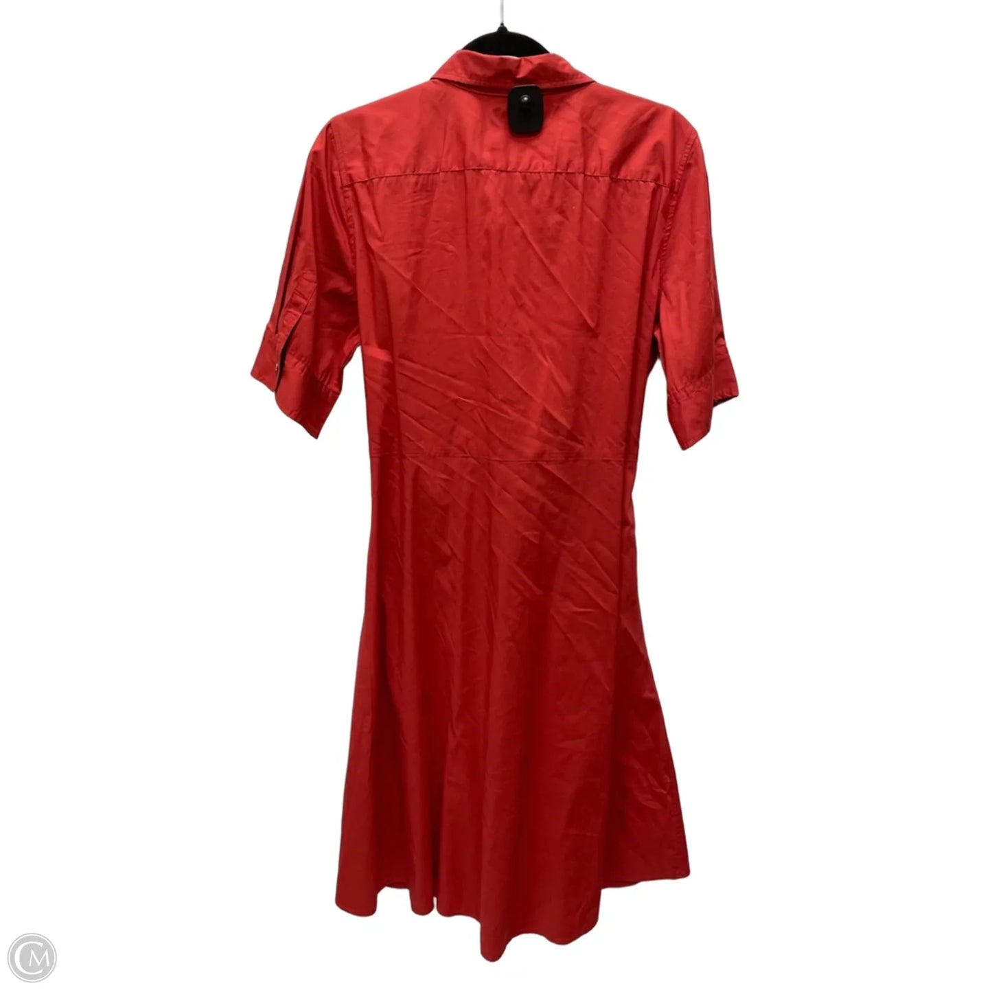 Dress Casual Midi By Lauren By Ralph Lauren In Orange, Size: L