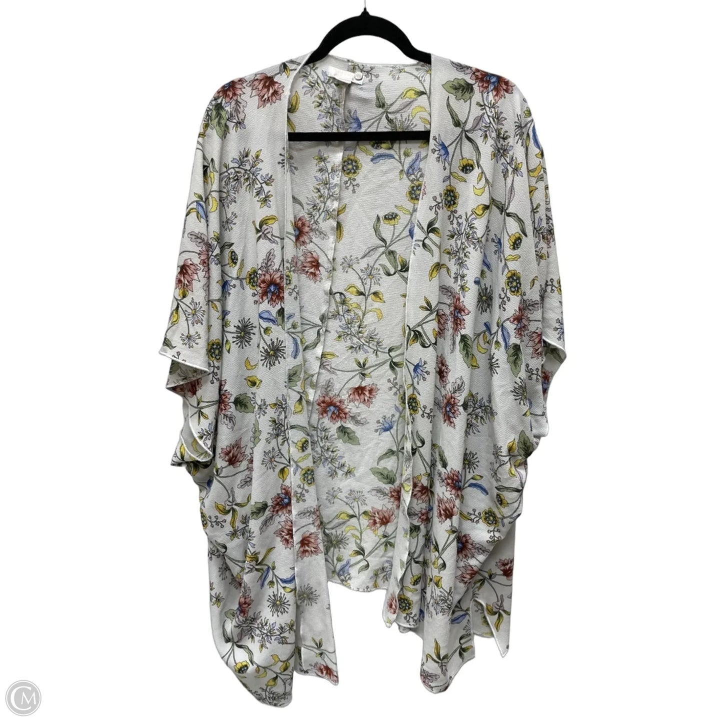 Kimono By Clothes Mentor In Floral Print, Size: L