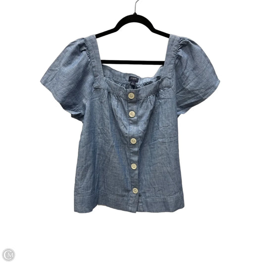 Top Short Sleeve By J. Crew In Blue, Size: L
