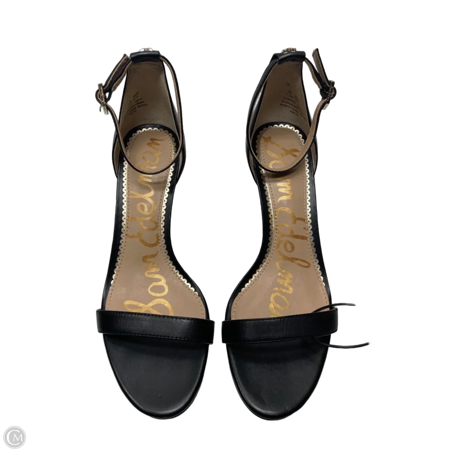 Sandals Heels Stiletto By Sam Edelman In Black, Size: 7.5