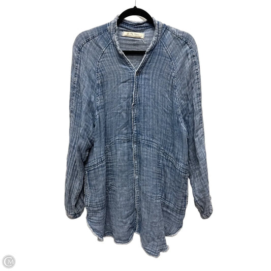 Tunic Long Sleeve By We The Free In Blue Denim, Size: M