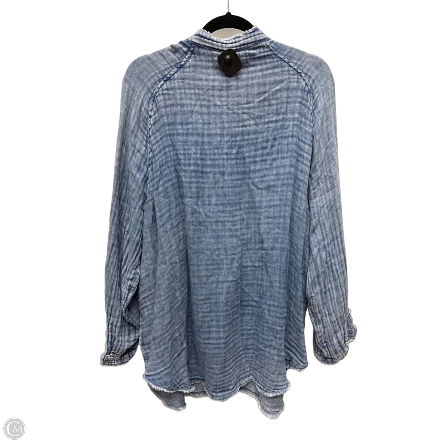 Tunic Long Sleeve By We The Free In Blue Denim, Size: M