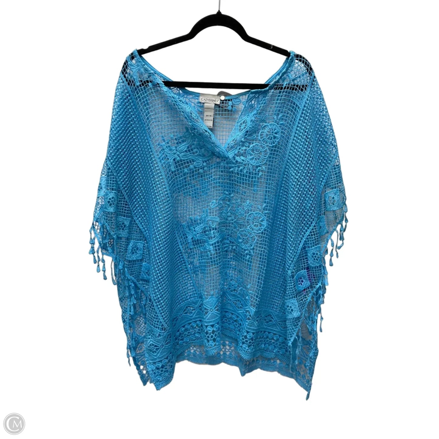 Top Short Sleeve By Catherines In Blue, Size: Xl